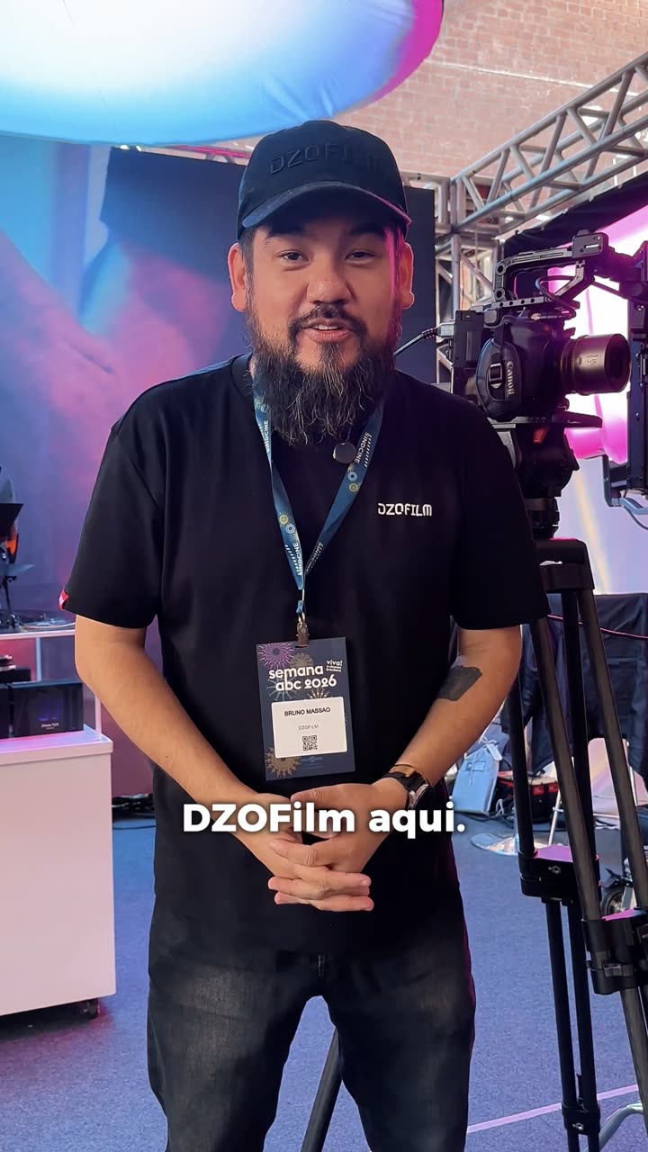 Vídeo de feed apresentando a nova lente DZOFilm na Semana ABC 2026.