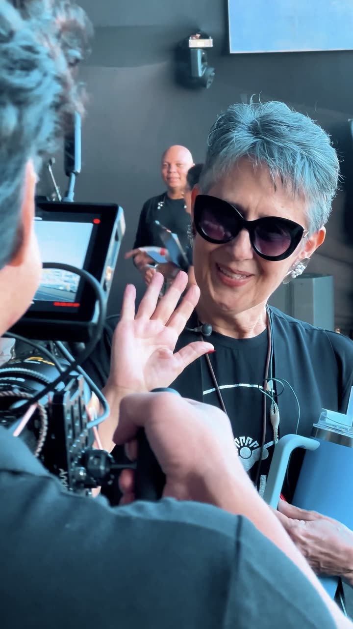Bastidores da gravação do documentário de Suely Façanha no Halleluya 2026.